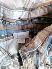 Vorschaubild 2 von Jungen Hemd kariert Gr. 86 Langarm Baumwolle blau beige