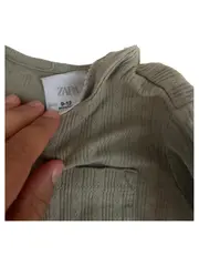 Vorschaubild 4 von Baby Strampler Overall Gr. 80 Oliv Rippstrick