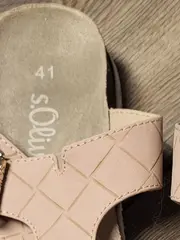 Vorschaubild 5 von Damen Zehentrenner Sandalen Rosa Gr. 41 Casual Sommer Pantoletten