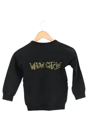 Vorschaubild 2 von Kinder Langarmshirt Schwarz Gr. 116 Leopard Tiermotiv Casual