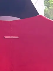Vorschaubild 5 von Damen Kunstleder Kurzmantel Gr. 36 Rot Langarm