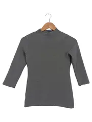 Vorschaubild 1 von Damen Pullover Strick Basic Grau Gr. 32/XXS