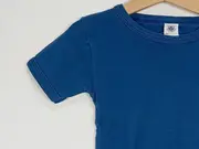 Vorschaubild 5 von Kinder T-Shirt Blau Gr. 104 Basic Baumwolle Uni Kurzarm