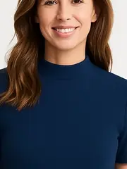 Vorschaubild 5 von Damen Freizeitkleid Gr. 38/M Blau Casual Rippstrick