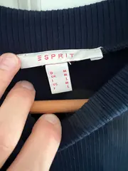 Vorschaubild 6 von Damen Freizeitkleid Gr. 38/M Blau Casual Rippstrick