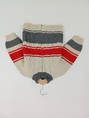Vorschaubild 2 von Kinder Strickjacke Gr. 98 Mehrfarbig Zopfstrickmuster Reißverschluss
