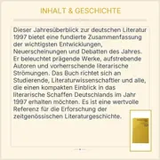 Vorschaubild 3 von Reclam Sachbuch Deutsche Literatur 1997 Jahresüberblick Kultur Taschenbuch