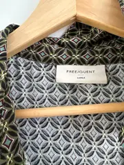 Vorschaubild 5 von FREE/QUENT Damen Freizeitkleid Grün Gemustert Viskose Gr. L