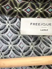 Vorschaubild 6 von FREE/QUENT Damen Freizeitkleid Grün Gemustert Viskose Gr. L