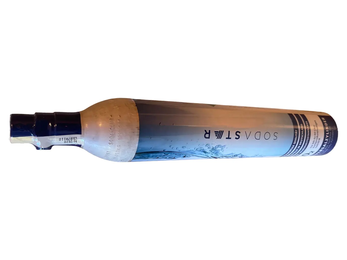 SODA STAR CO2 Zylinder 425g für Wassersprudler silber