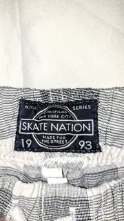 Vorschaubild 3 von Kinder Shorts 146 Grau Kariert Casual Baumwolle