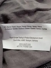 Vorschaubild 4 von Damen Wickelkleid Gr. 38/M Grau Gemustert Viskose Freizeitkleid