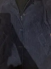 Vorschaubild 6 von Cord Mantel Damen Gr. S Teddykragen Blau Baumwolle