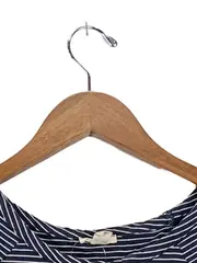 Vorschaubild 5 von Damen T-Shirt Blau Gestreift Gr. S Casual Baumwolle Kurzarm