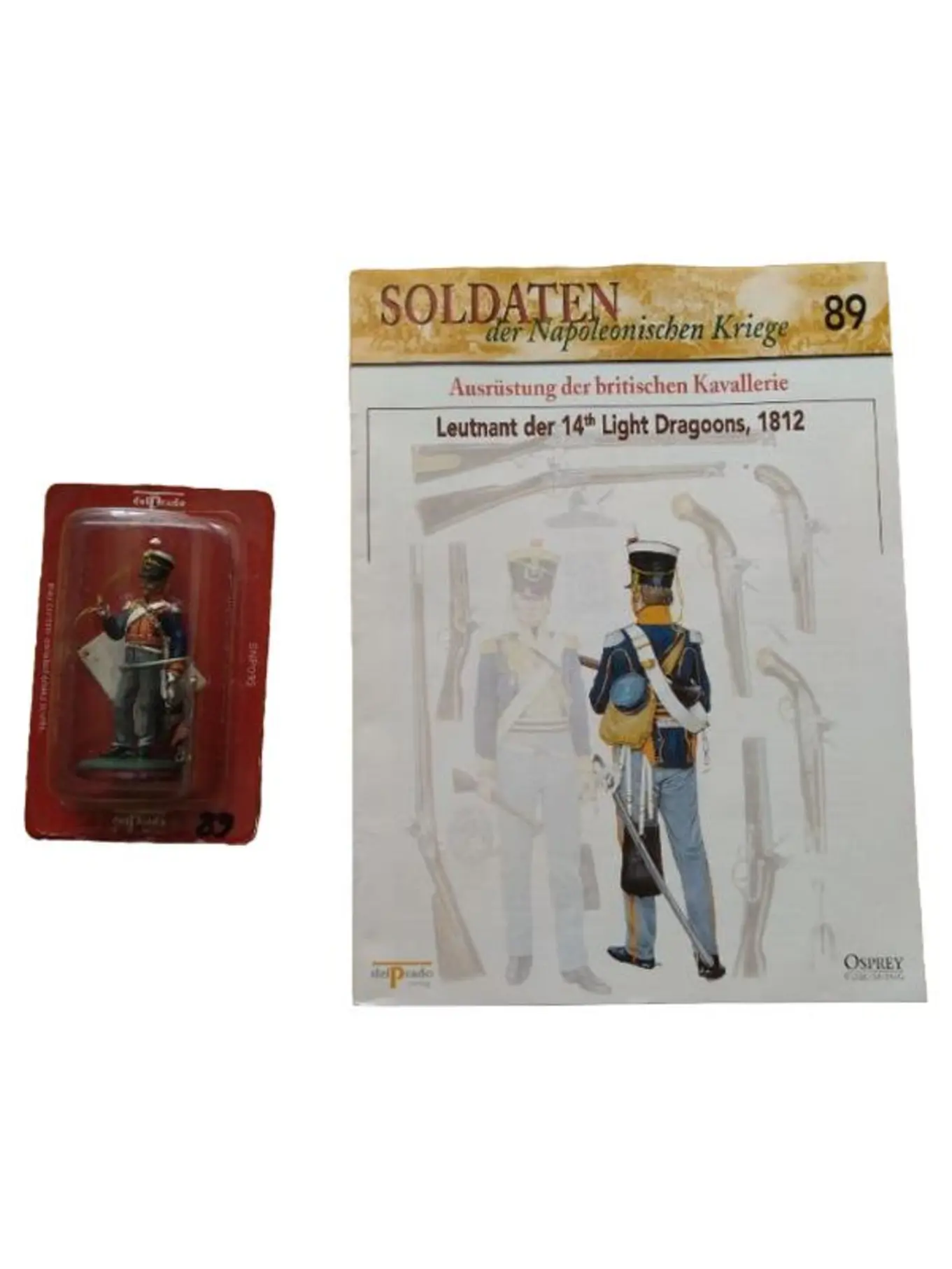 DEL PRADO Schleich Spielfigur Soldat Napoleonische Kriege Leutnant 7cm