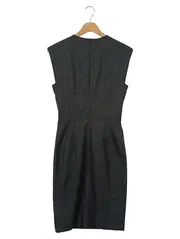 Vorschaubild 2 von Damen Etuikleid Business Gr. 40/L Grau Elegant Schurwolle