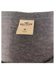 Vorschaubild 5 von Damen T-Shirt Grau Logo Print Gr. 38/M Baumwolle Casual Kurzarm