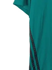 Vorschaubild 3 von Herren Sport Shirt Kurzarm Türkis Streifen Logo Gr. 42 XL Polyester