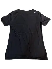Vorschaubild 2 von Damen Sport T-Shirt Gr. 38/M Schwarz Logo-Print Kurzarm
