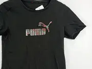 Vorschaubild 3 von Damen Sport T-Shirt Gr. 38/M Schwarz Logo-Print Kurzarm