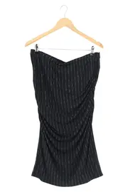 Vorschaubild 1 von Freizeitkleid Damen 38;M Schwarz Gestreift Elegant Raffungen