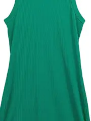 Vorschaubild 3 von Damen Sommerkleid Gr. 34/XS Grün Casual Rippstrick Midikleid