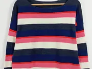 Vorschaubild 3 von Damen Pullover gestreift Maritim Gr. 40/L Mehrfarbig
