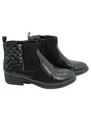 Vorschaubild 1 von Damen Stiefeletten Chelsea Boots Leder Schwarz Gr. 39 Reißverschluss
