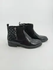 Vorschaubild 2 von Damen Stiefeletten Chelsea Boots Leder Schwarz Gr. 39 Reißverschluss