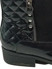 Vorschaubild 3 von Damen Stiefeletten Chelsea Boots Leder Schwarz Gr. 39 Reißverschluss