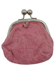 Vorschaubild 2 von Geldbörse LOVE Münzbörse Rosa Leder Vintage Retro Knipsbörse