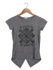 Vorschaubild 1 von Kinder T-Shirt Grau Gr. 140 Casual Grafisches Muster