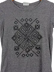 Vorschaubild 2 von Kinder T-Shirt Grau Gr. 140 Casual Grafisches Muster