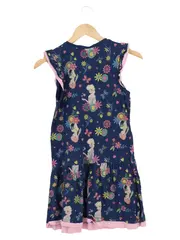 Vorschaubild 2 von Mädchen Sommerkleid Gr. 146 Blau Blumenmuster Prinzessinnen Motiv