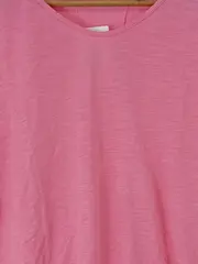 Vorschaubild 2 von Damen T-Shirt Casual Pink Gr. 36/S Baumwolle Kurzarm