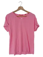 Vorschaubild 1 von Damen T-Shirt Casual Pink Gr. 36/S Baumwolle Kurzarm