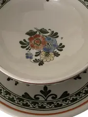 Vorschaubild 3 von Alt Amsterdam Tasse Untertasse Porzellan Blumen Weiß 9cm