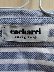 Vorschaubild 6 von Herren Business Hemd Gestreift Langarm Blau Gr. 46/S Baumwolle