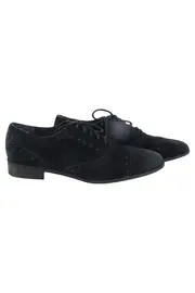 Vorschaubild 1 von Damen Schnürschuhe Gr. 36 Schwarz Klassisch Elegant Brogues