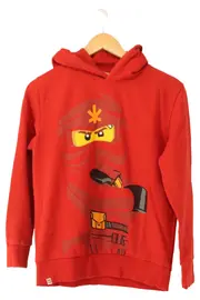 Vorschaubild 1 von Ninjago Kapuzenpullover Kinder 158 Rot Casual Logo-Print