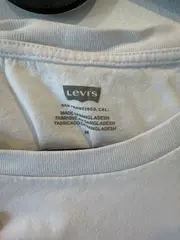 Vorschaubild 3 von Damen Basic T-Shirt Gr. 38/M Weiß Kurzarm Baumwolle