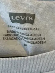 Vorschaubild 4 von Damen Basic T-Shirt Gr. 38/M Weiß Kurzarm Baumwolle