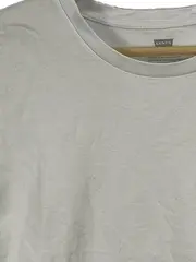 Vorschaubild 2 von Damen Basic T-Shirt Gr. 38/M Weiß Kurzarm Baumwolle