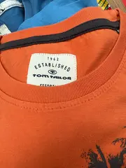 Vorschaubild 4 von Herren T-Shirt Orange XL mit Grafik-Print Casual