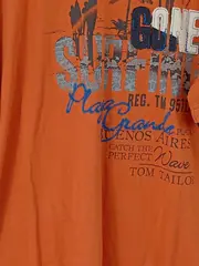 Vorschaubild 3 von Herren T-Shirt Orange XL mit Grafik-Print Casual