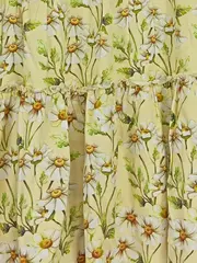 Vorschaubild 3 von Kinder Sommerkleid Gr. 140 Gelb Feminin Blumenmuster Viskose Rüschen