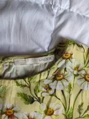 Vorschaubild 5 von Kinder Sommerkleid Gr. 140 Gelb Feminin Blumenmuster Viskose Rüschen