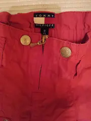 Vorschaubild 2 von Damen Capri Cargohose Rot XS 34 Cargo Shorts