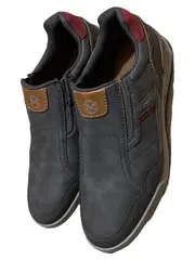 Vorschaubild 1 von Herren Slipper Loafer Grau Leder Gr. 42 Casual