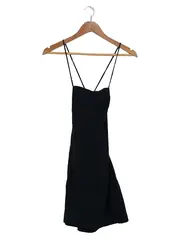 Vorschaubild 1 von Cocktailkleid Damen Gr. 34;XS Schwarz Elegant Trägerkleid
